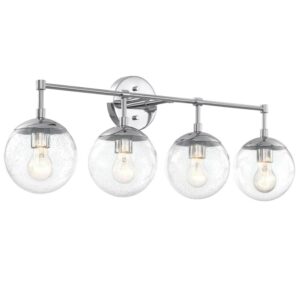 Design House Gracelyn Vanity Light in Polished Chrome, 4-Light