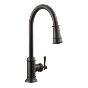 Ironwood Single-Handle Pull-Down Sprayer Kitchen Faucet in Brushed Bronze