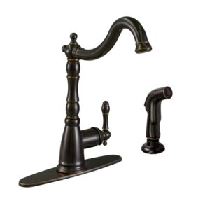 Design House Oakmont Single-Handle Kitchen Faucet in Oil-Rubbed Bronze