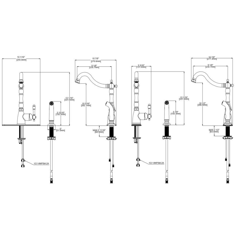 Design House Oakmont Single-Handle Kitchen Faucet in Oil-Rubbed Bronze - Image 7