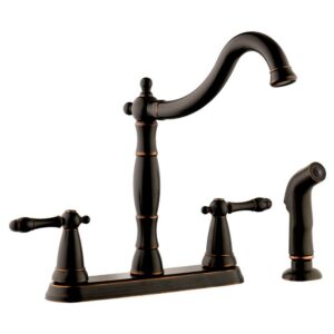 Design House Oakmont Kitchen Faucet with Side Sprayer in Oil Rubbed Bronze