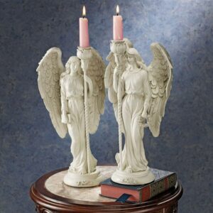 Design Toscano Angels of Virtue Sculptural Candleholders