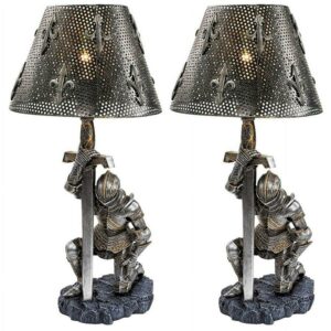Design Toscano At Battle's End Sculptural Lamp - Set of 2