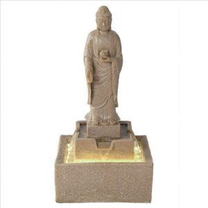 Design Toscano Earth Witness Buddha Illuminated Garden Fountain: Medium