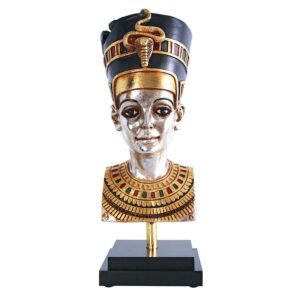Design Toscano Egyptian Queen Nefertiti Statue on Museum Mount
