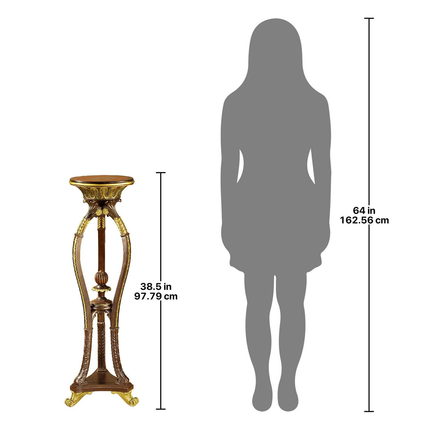 Design Toscano Floral Bouquet Pedestal Table - Image 4