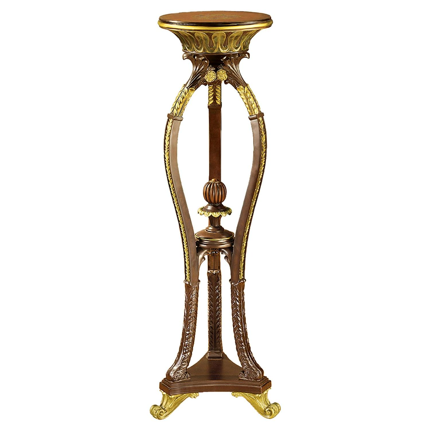 Design Toscano Floral Bouquet Pedestal Table - Image 2