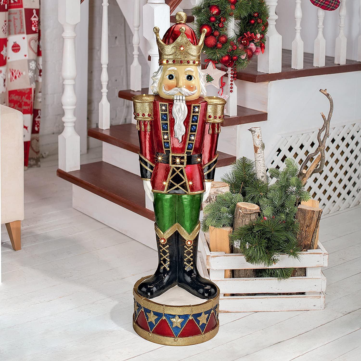 Design Toscano Illuminated Bavarian-Style Holiday Nutcracker Statue - Image 3