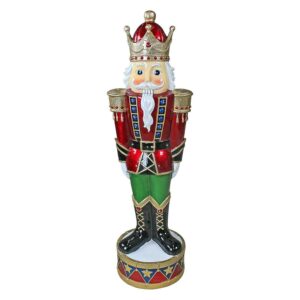 Design Toscano Illuminated Bavarian-Style Holiday Nutcracker Statue