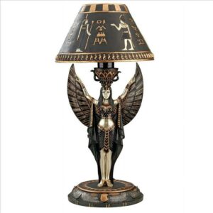 Design Toscano Isis Egyptian Sculptural Table Lamp