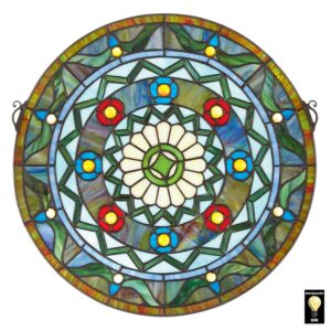Design Toscano Kaleidoscope Stained Glass Window