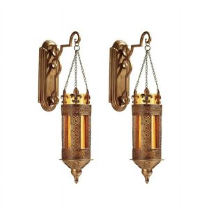 Design Toscano Kinnaird Castle Hanging Pendant Wall Sconce:Set of Two