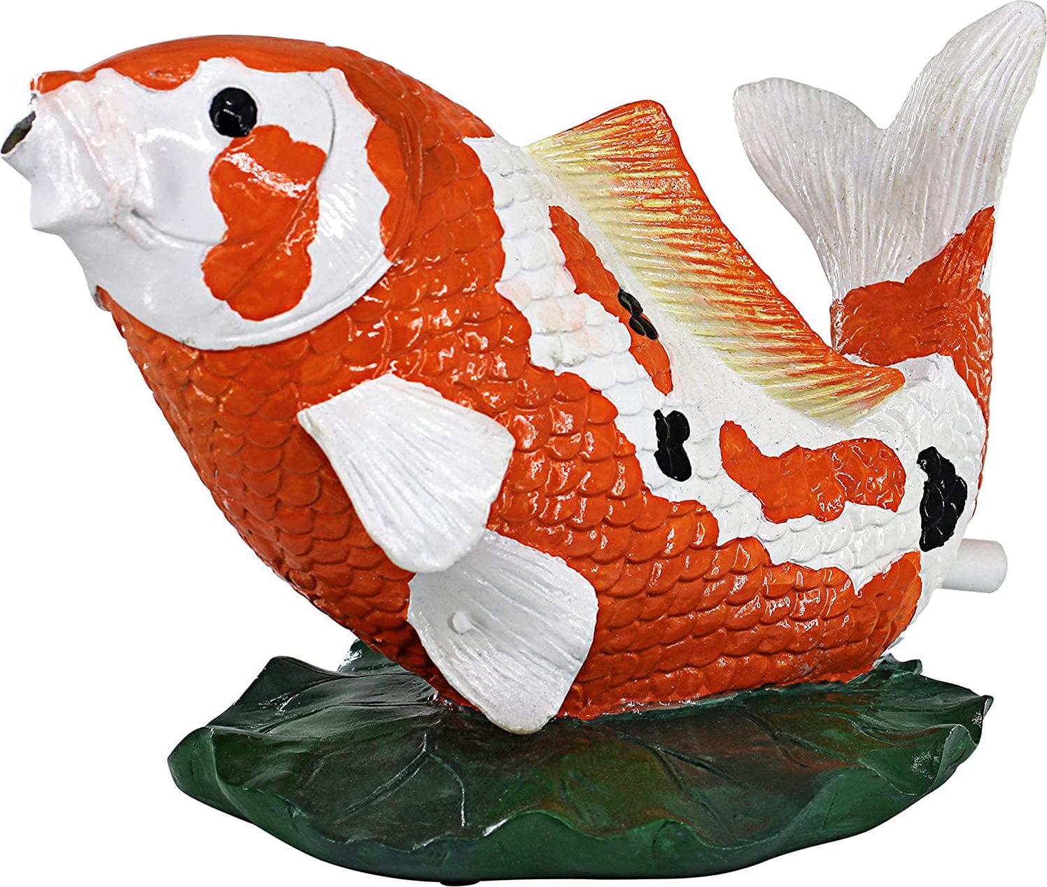 Design Toscano Kohaku Asian Koi Piped Spitter Statue - Image 4