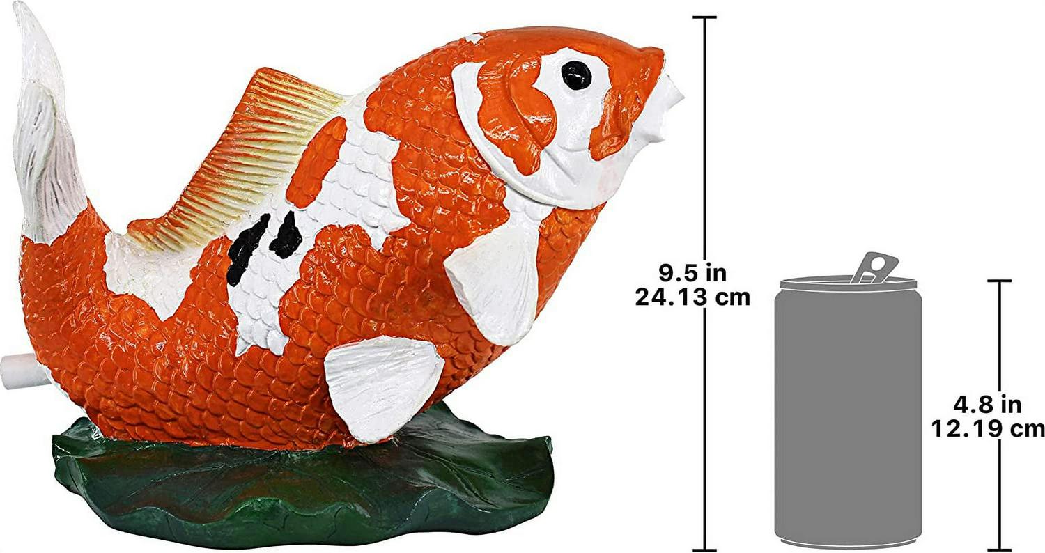 Design Toscano Kohaku Asian Koi Piped Spitter Statue - Image 9
