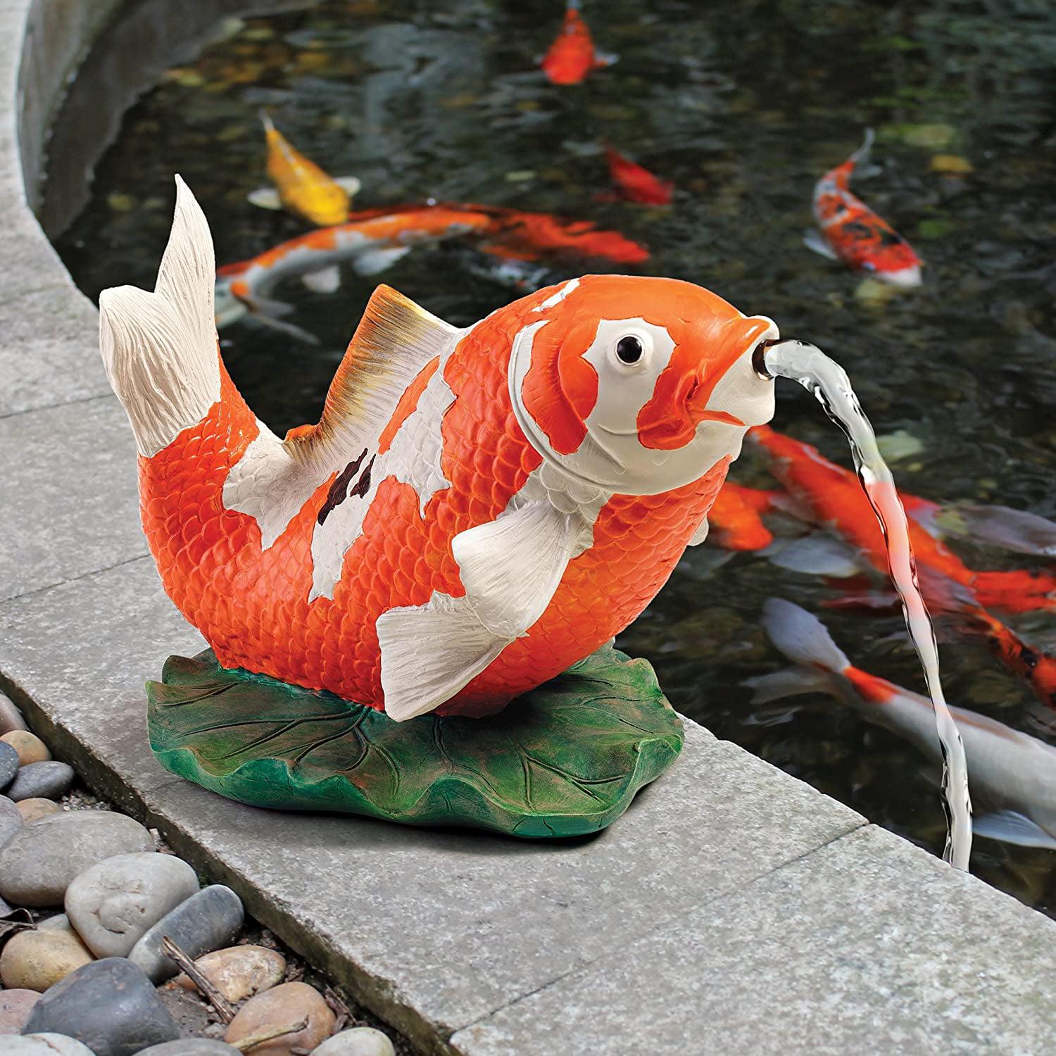 Design Toscano Kohaku Asian Koi Piped Spitter Statue - Image 5