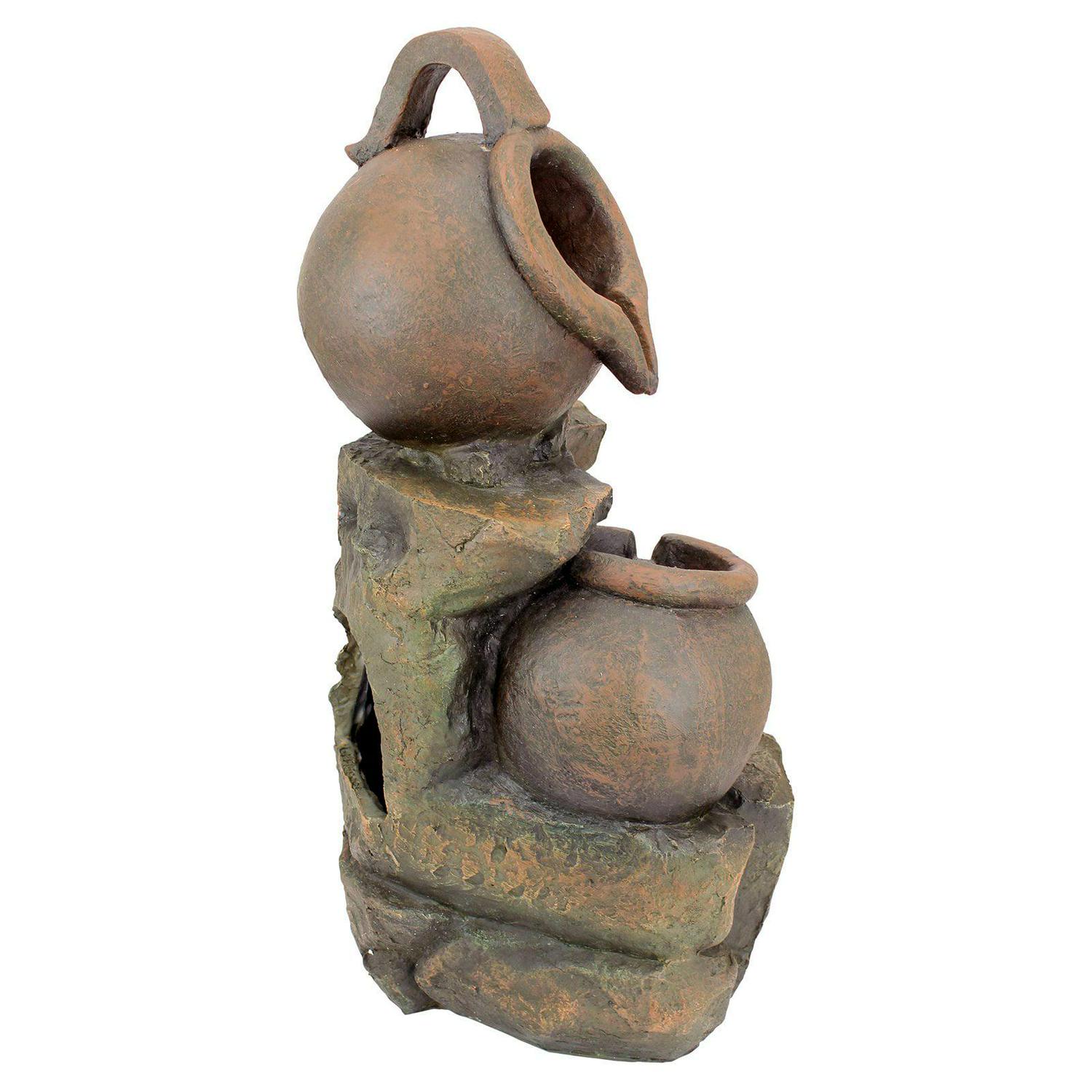 Design Toscano LaTaverna Cascading Urns Illuminated Garden Fountain - Image 4