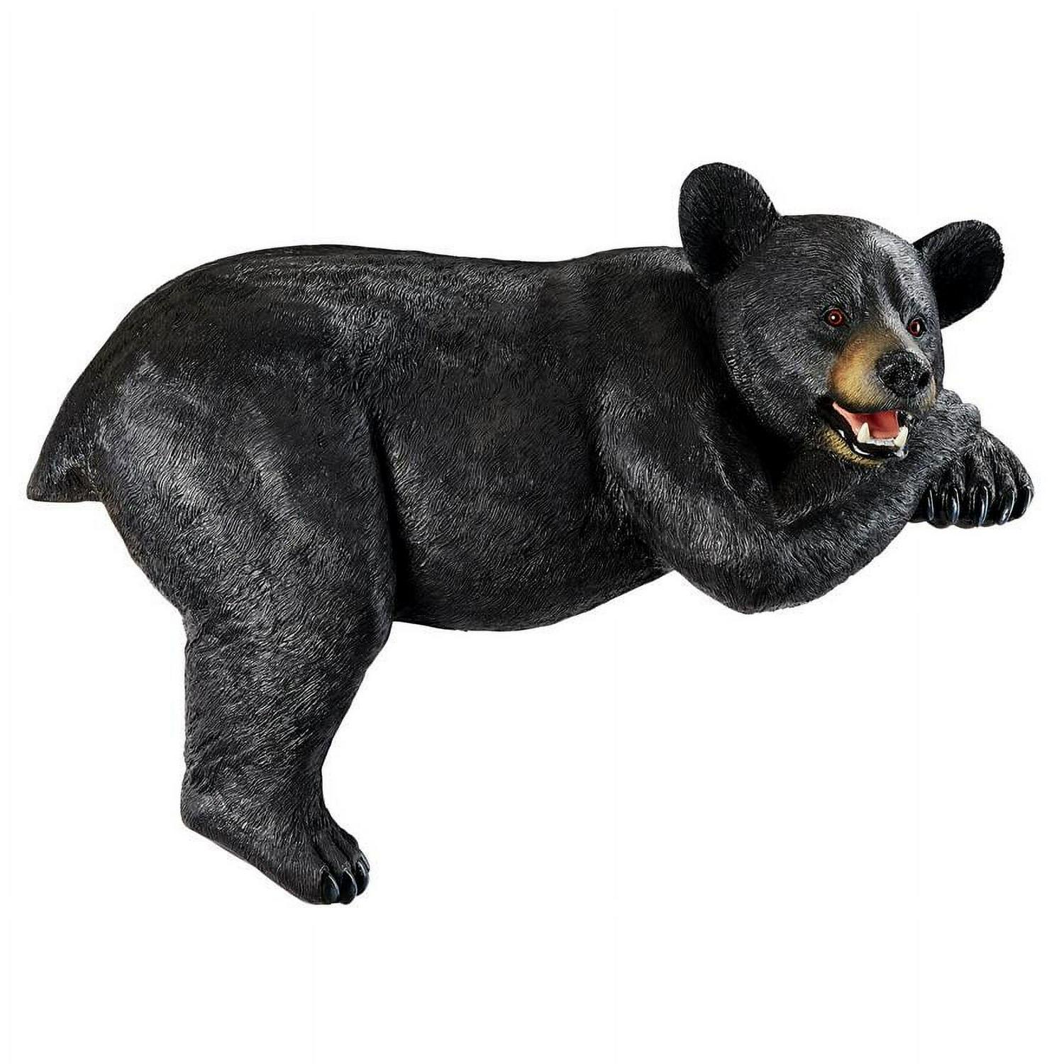 Design Toscano Lemont the Lovable Lounger Black Bear Statue - Image 3