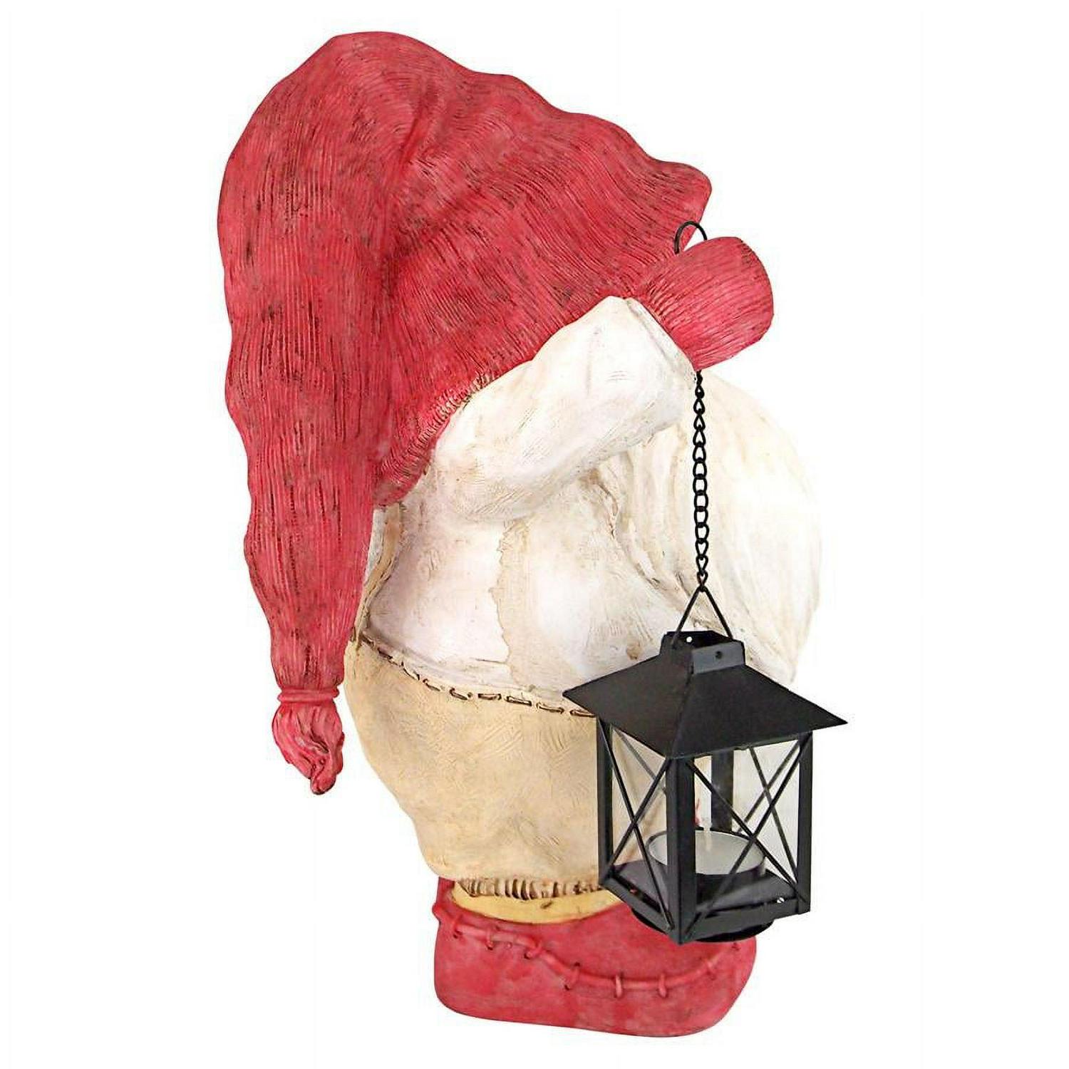 Design Toscano Lighting Santa's Path Whitey the Holiday Gnome Statue - Image 5