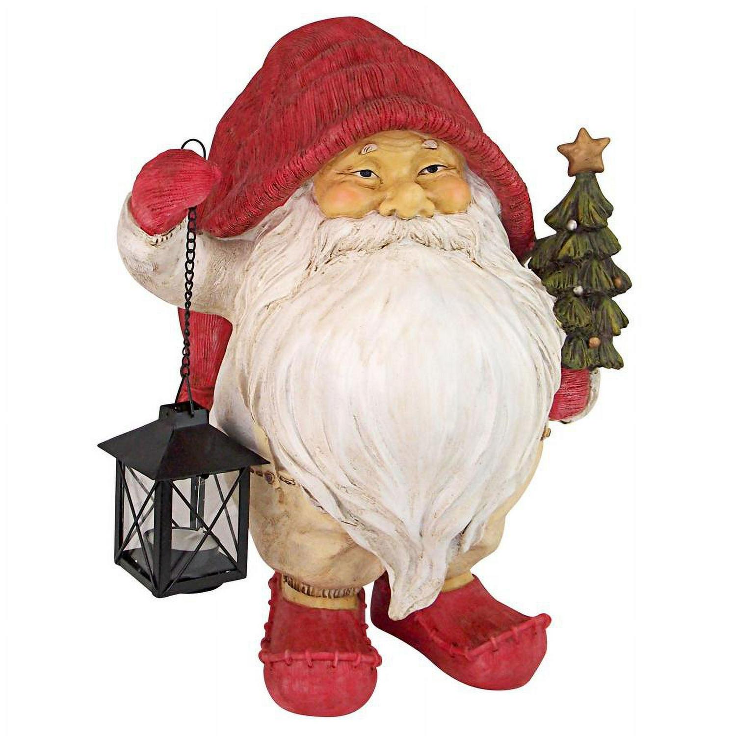 Design Toscano Lighting Santa's Path Whitey the Holiday Gnome Statue - Image 3