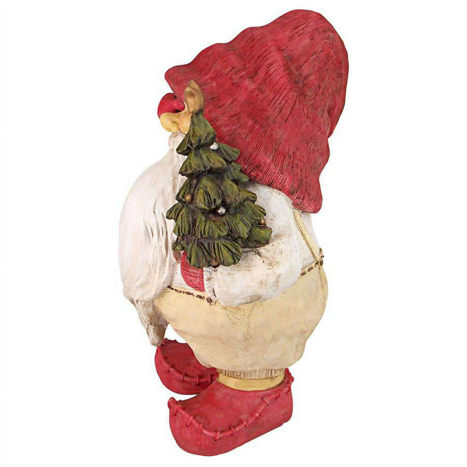 Design Toscano Lighting Santa's Path Whitey the Holiday Gnome Statue - Image 6