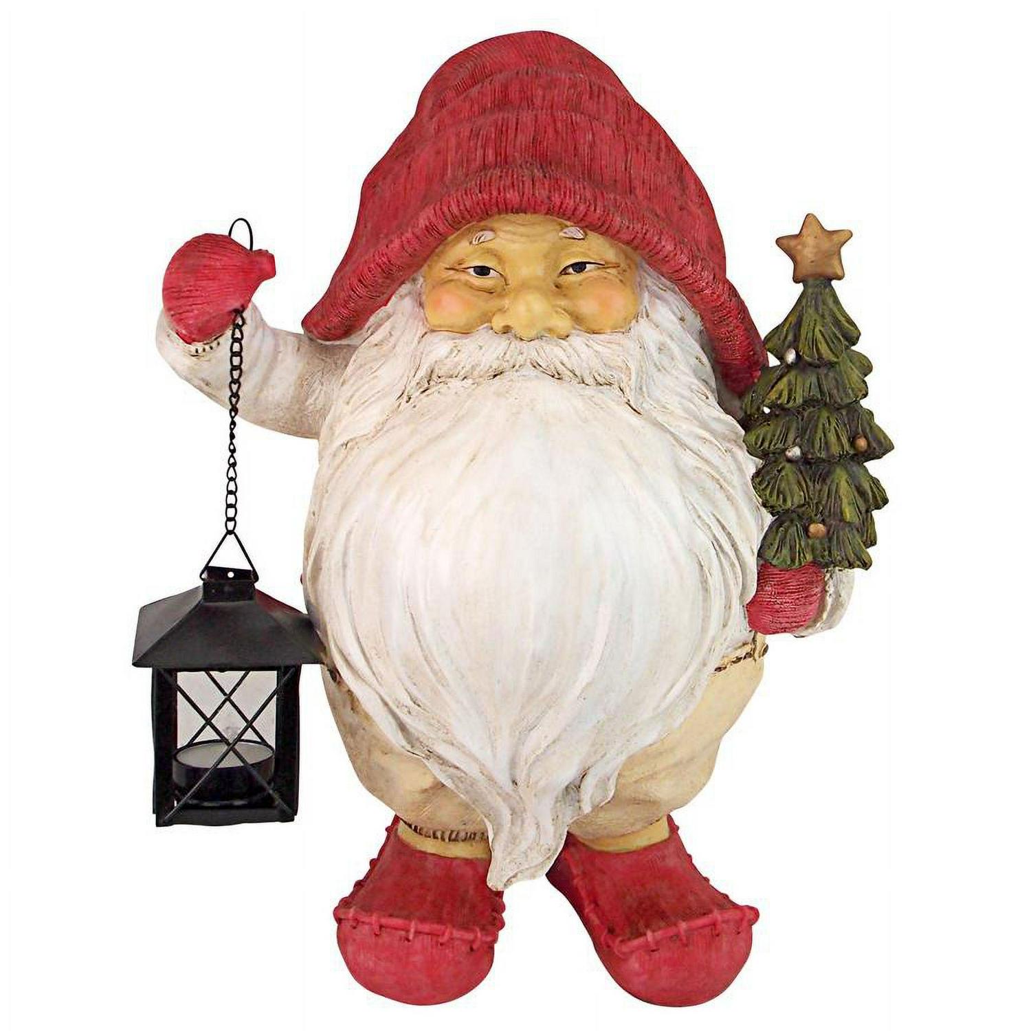 Design Toscano Lighting Santa's Path Whitey the Holiday Gnome Statue - Image 7