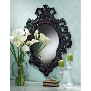 Design Toscano Madame Antoinette Ebony Salon Mirror