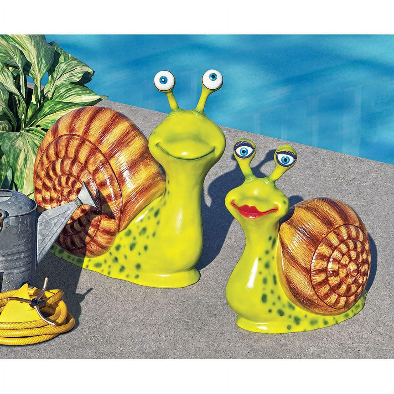 Design Toscano Madame & Monsieur Escargot, Enormous Garden Snail Statue Set - Image 5