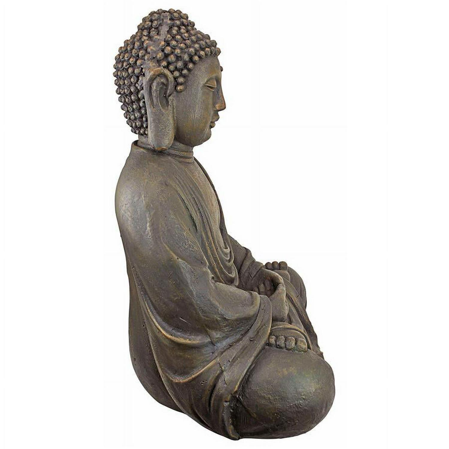 Design Toscano Meditative Buddha of The Grand Temple: Dark Stone Medium - Image 2