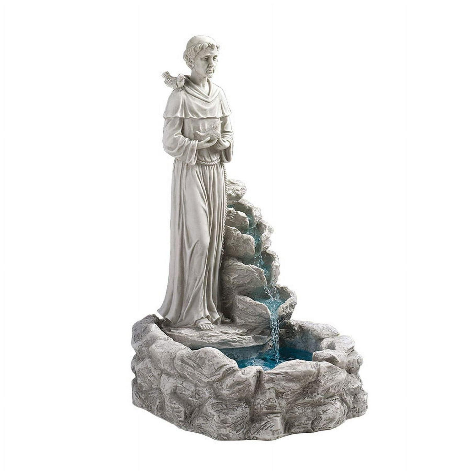 Design Toscano Nature's Blessed Prayer St. Francis Sculptural Fountain - Image 2
