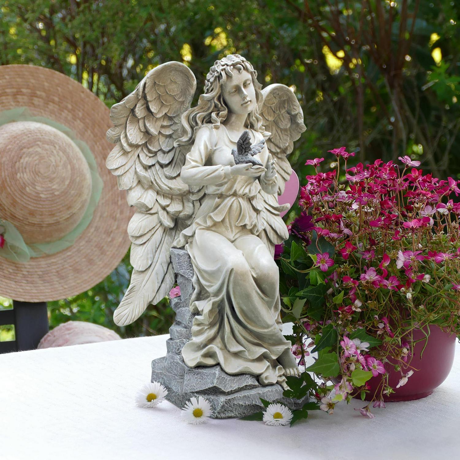 Design Toscano Nature's Blessing Angel Garden Statue - Image 7
