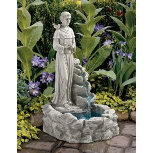 Design Toscano Nature's Blessed Prayer St. Francis Sculptural Fountain