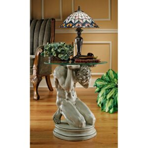 Design Toscano Neoclassical Male Occasional Table