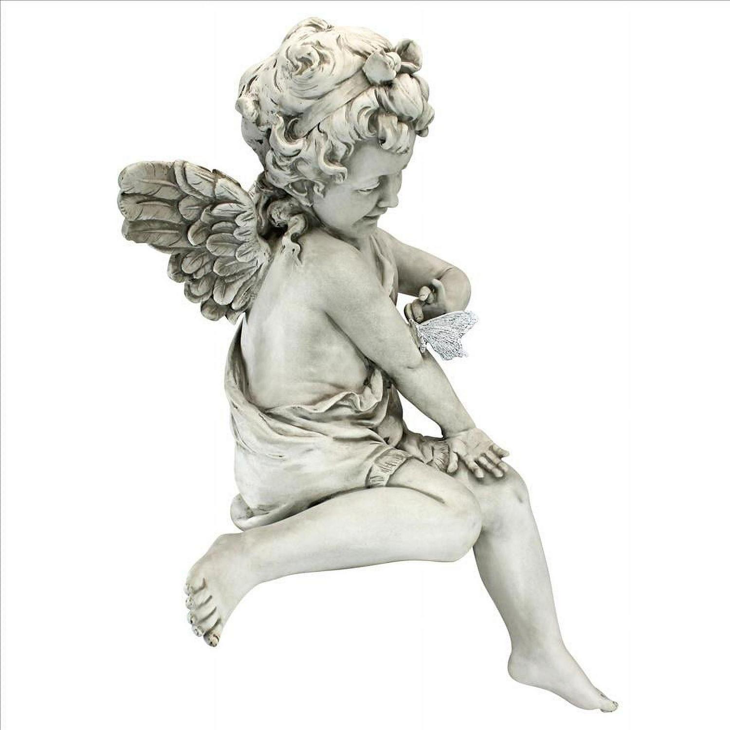 Design Toscano Peaceful Presence Angel Sitter Garden Statue - Image 4