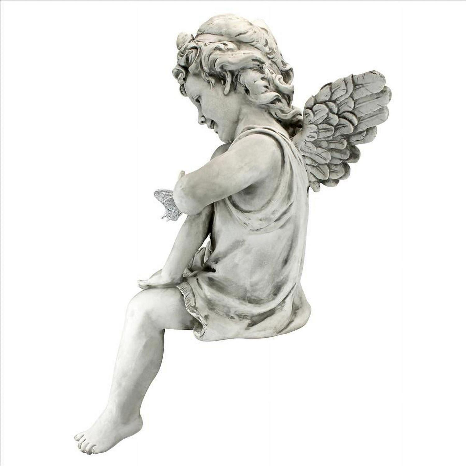 Design Toscano Peaceful Presence Angel Sitter Garden Statue - Image 2