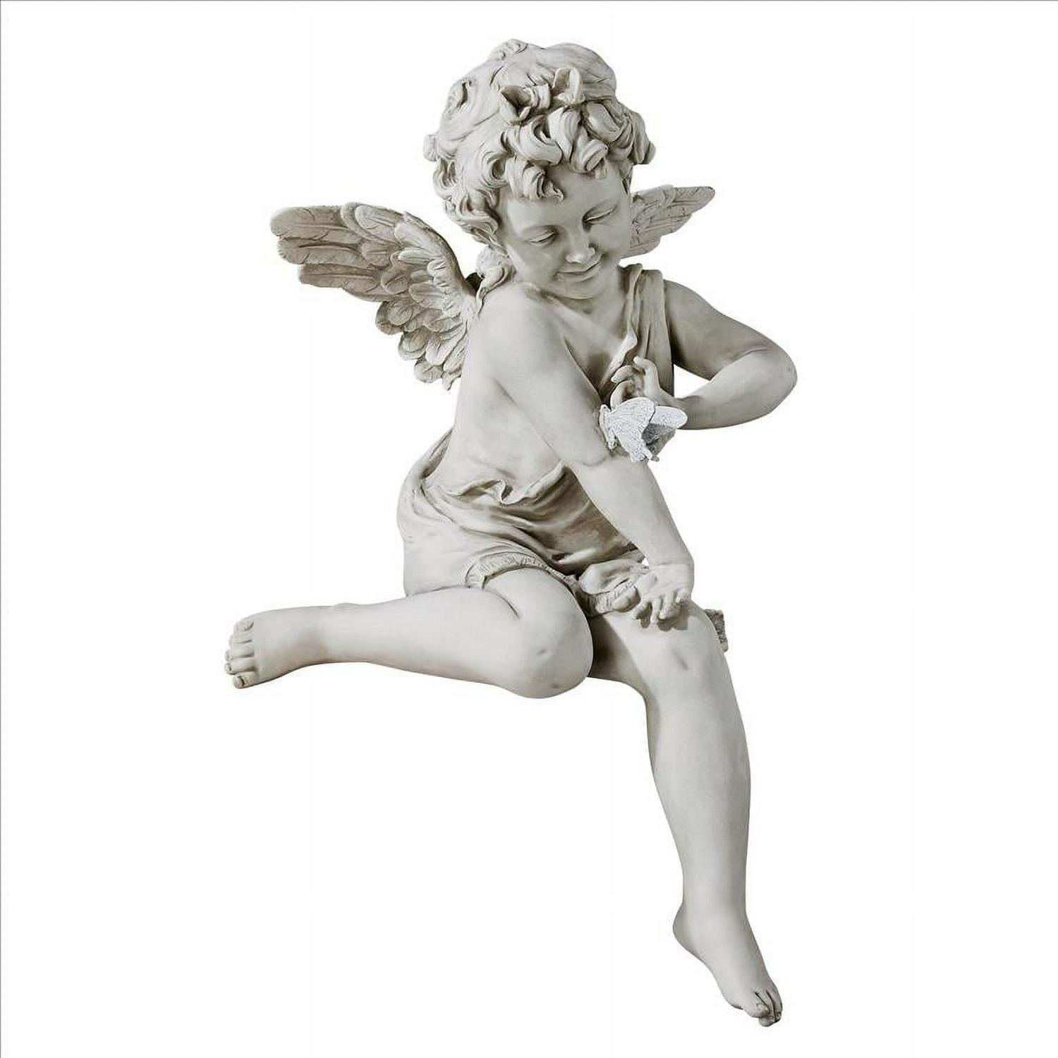 Design Toscano Peaceful Presence Angel Sitter Garden Statue - Image 3