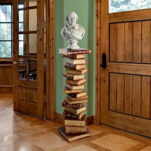 Design Toscano Power of Books Sculptural Pedestal Column