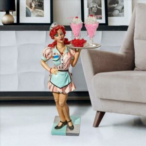 Design Toscano Retro Rosie Diner Dame Serving Table Statue