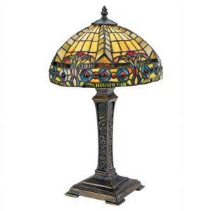 Design Toscano  The Carlisle Beaux-Arts Stained Glass Lamp