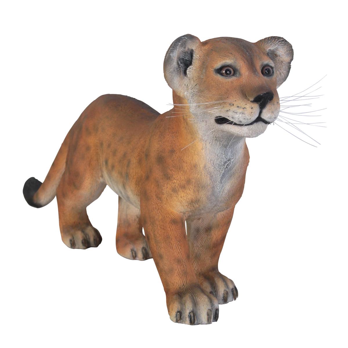 Design Toscano The Grand-Scale Wildlife Animal Collection Lion Cub Statue Set: Standing and Lying Down - Image 2