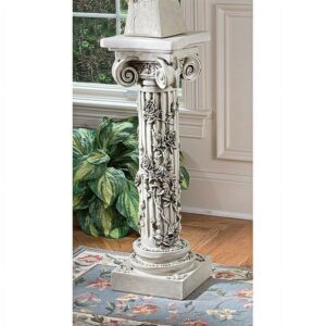 Design Toscano The Rose Garland Victorian Sculptural Pedestal
