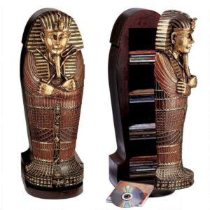 Design Toscano Tutankhamen Sarcophagus CD Cabinet