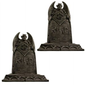 Design Toscano Vampire Demon Tombstones: Set Of 2