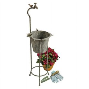 Design Toscano Vintage Faucet Garden Planter