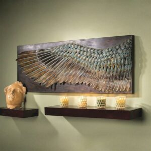 Design Toscano Wing of Icarus Sculptural Metal Wall Frieze