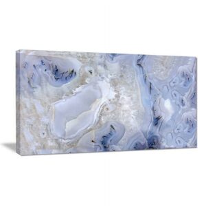 Designart 'Agate Stone Background ' Abstract Canvas Wall Art Print