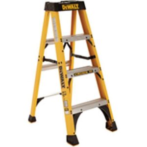 Dewalt 4-foot Fiberglass Step Ladder, Type Ia, 300-pound Load Capacity, Dxl3010-04