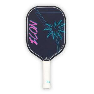 Diadem Sports Icon Pickleball Paddle,Liteweight Carbon Fiber. 7.7 oz, Blue Miami Vice