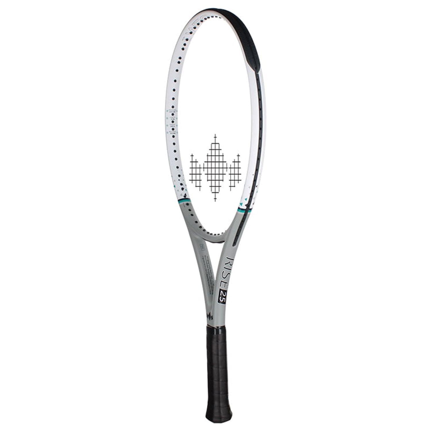 Diadem Sports Rise 25" Junior Tennis Racket in Grey, 8.5oz,Pre-Strung, Grip Size G0