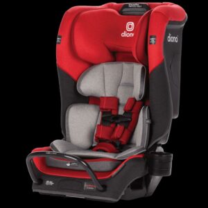 Diono Radian 3QX SafePlus All-in-One Convertible Car Seat, Slim Fit 3 Across, Red