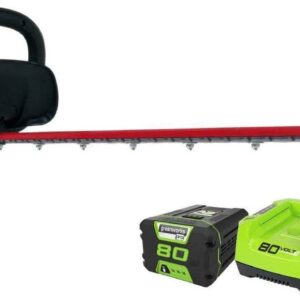 Discontinued - Greenworks PRO 80V 26-inch Cordless Brushless Hedge Trimmer with 2.0 Ah Battery & Charger, 2210602AZ